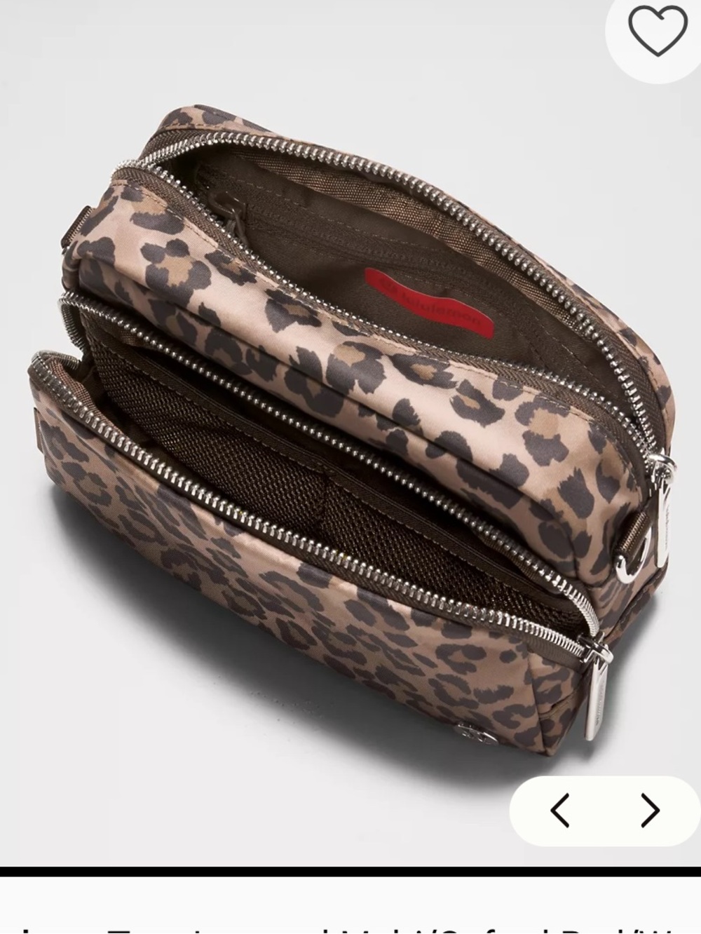 NWT lululemon athletica Leopard Print Crossbody Everywhere Bag - Picture 9 of 10